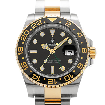 ロレックス GMTマスターII 116713LN ブラック メンズ 時計 【中古】【wristwatch】