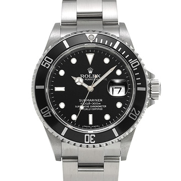 ロレックス サブマリーナ デイト 16610 ブラック メンズ 時計 【中古】【wristwatch】