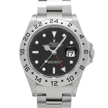 ロレックス エクスプローラーII 16570 ブラック メンズ 時計 【中古】【wristwatch】