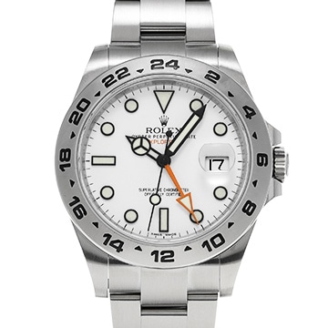 ロレックス エクスプローラーII 216570 ホワイト メンズ 時計 【中古】【wristwatch】