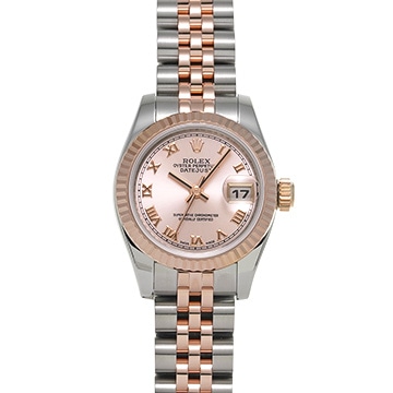 ロレックス デイトジャスト 179171 ピンク レディース 時計 【中古】【wristwatch】