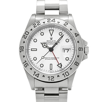 ロレックス エクスプローラーII 16570 ホワイト メンズ 時計 【中古】【wristwatch】