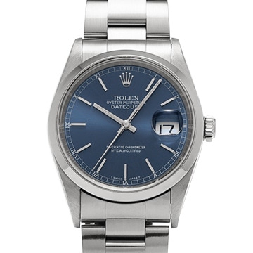 ロレックス デイトジャスト 36 16200 ブルー メンズ 時計 【中古】【wristwatch】