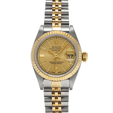ロレックス デイトジャスト 69173 シャンパン レディース 時計 【中古】【wristwatch】