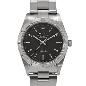 ロレックス エアキング 14010 ブラック メンズ 時計 【中古】【wristwatch】
