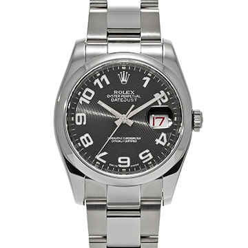 ロレックス デイトジャスト 116200 ブラックコンセントリック メンズ 時計 【中古】【wristwatch】