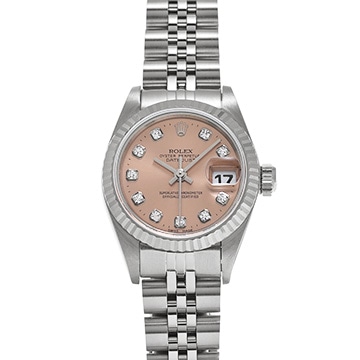 ロレックス デイトジャスト 69174G ピンク/ダイヤモンド レディース 時計 【中古】【wristwatch】