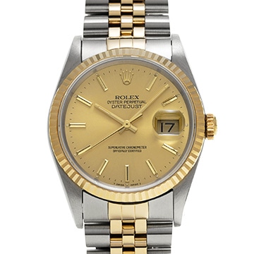 ロレックス デイトジャスト 16233 シャンパン メンズ 時計 【中古】【wristwatch】