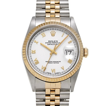 ロレックス デイトジャスト 16233 ホワイト メンズ 時計 【中古】【wristwatch】