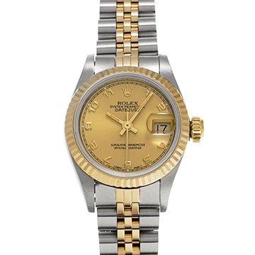 ロレックス デイトジャスト 69173 シャンパン レディース 時計 【中古】【wristwatch】
