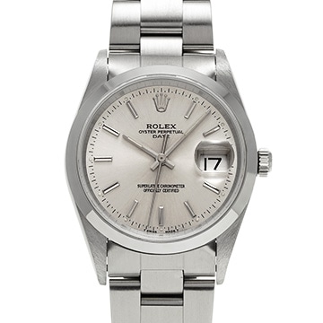 ロレックス オイスターパーペチュアル デイト 15200 シルバー メンズ 時計 【中古】【wristwatch】