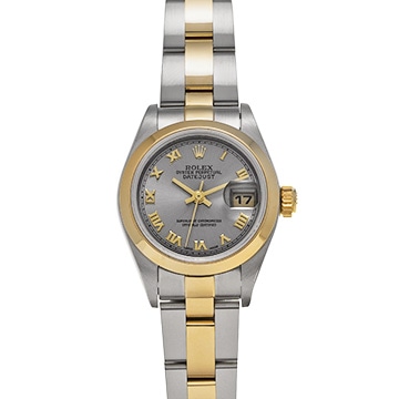 ロレックス デイトジャスト 79163 グレー レディース 時計 【中古】【wristwatch】