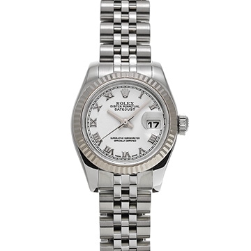 ロレックス デイトジャスト 179174 ホワイト レディース 時計 【中古】【wristwatch】