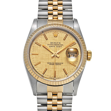 ロレックス デイトジャスト 16233 シャンパンモザイク メンズ 時計 【中古】【wristwatch】