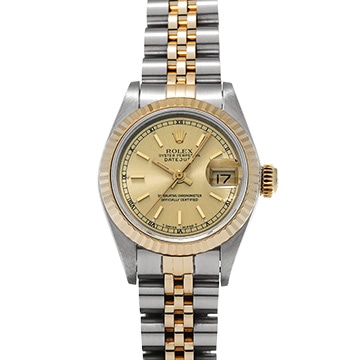 ロレックス デイトジャスト 69173 シャンパン レディース 時計 【中古】【wristwatch】