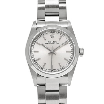 ロレックス オイスターパーペチュアル 77080 シルバー ユニセックス 時計 【中古】【wristwatch】