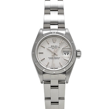 ロレックス オイスターパーペチュアル デイト 79190 シルバータペストリー レディース 時計 【中古】【wristwatch】