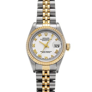 ロレックス デイトジャスト 26 79173 ホワイト レディース 時計 【中古】【wristwatch】