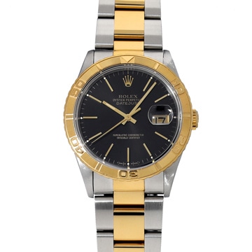 ロレックス デイトジャスト サンダーバード 16263 ブラック メンズ 時計 【中古】【wristwatch】