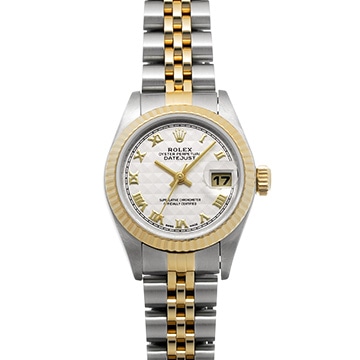ロレックス デイトジャスト 26 79173 アイボリーピラミッド レディース 時計 【中古】【wristwatch】