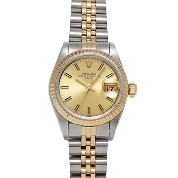 ロレックス デイトジャスト 69173 シャンパン レディース 時計 【中古】【wristwatch】