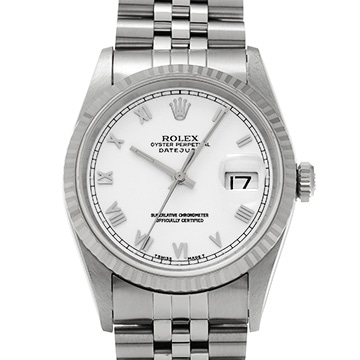 ロレックス デイトジャスト 16234 ホワイト メンズ 時計 【中古】【wristwatch】