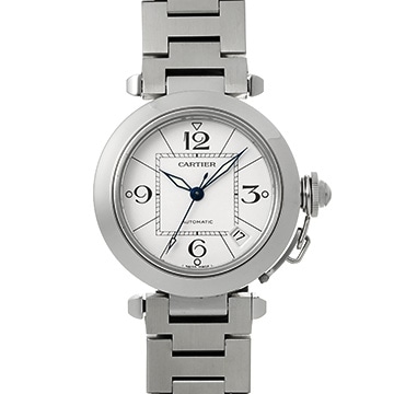 カルティエ パシャC W31074M7 ホワイト ユニセックス 時計 【中古】【wristwatch】