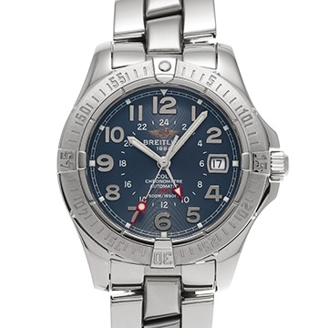 ブライトリング エアロマリン コルト GMT A311C42FA ブルー メンズ 時計 【中古】【wristwatch】
