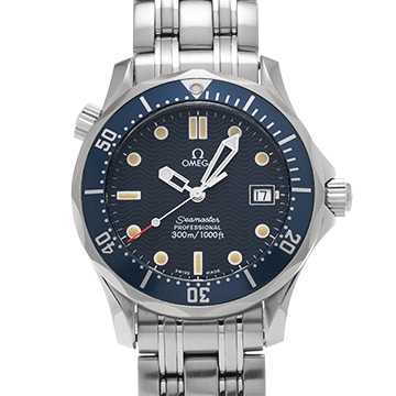 オメガ シーマスター プロフェッショナル 300 ミッドサイズ 2561.80 ブルー ユニセックス 時計 【中古】【wristwatch】