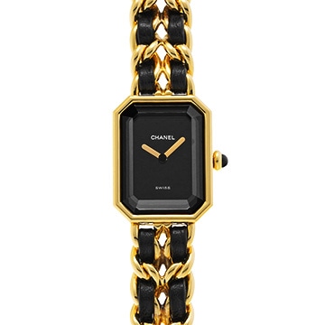 シャネル プルミエール M H0001 ブラック レディース 時計 【中古】【wristwatch】