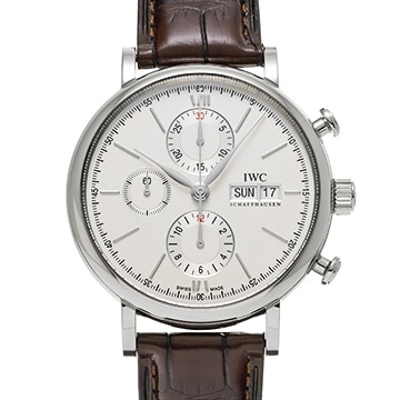 IWC ポートフィノ クロノグラフ IW391007 シルバー メンズ 時計 【中古】【wristwatch】