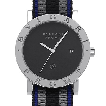 ブルガリ ブルガリブルガリ フラグメントデザイン スペシャルエディション BB41S ブラック メンズ 時計 【中古】【wristwatch】