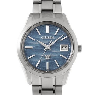 シチズン エコドライブ 限定モデル AQ4100-65H ブルー メンズ 時計 【中古】【wristwatch】