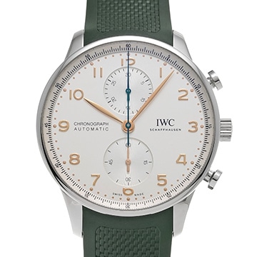 IWC ポルトギーゼ クロノグラフ IW371604 シルバー メンズ 時計 【中古】【wristwatch】