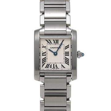 カルティエ タンクフランセーズ SM　 W51008Q3 シルバー レディース 時計 【中古】【wristwatch】