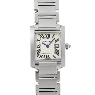 カルティエ タンクフランセーズ SM　 W51008Q3 シルバー レディース 時計 【中古】【wristwatch】