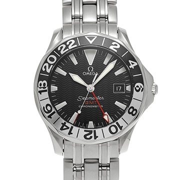 オメガ シーマスター 300 GMT 50th 2534.50 ブラック メンズ 時計 【中古】【wristwatch】