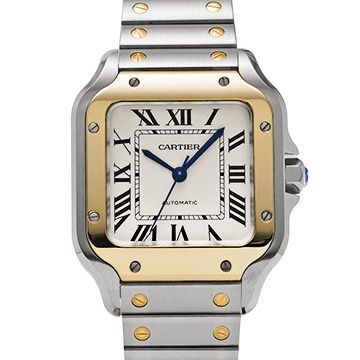 カルティエ サントス ドゥ カルティエ MM W2SA0016 シルバー メンズ 時計 【中古】【wristwatch】