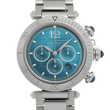 カルティエ パシャ WSPA0039 ブルー メンズ 時計 【中古】【wristwatch】