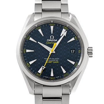 オメガ シーマスター アクアテラ マスターコーアクシャル ジェームズ・ボンド 007 231.10.42.21.03.004 ブルー メンズ 時計 【中古】【wristwatch】