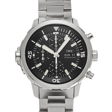 IWC アクアタイマー クロノグラフ IW376803 ブラック メンズ 時計 【中古】【wristwatch】