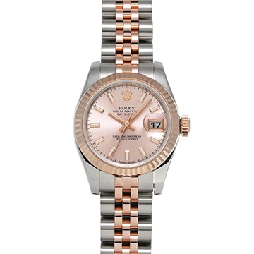 ロレックス デイトジャスト 179171 ピンク レディース 時計 【中古】【wristwatch】