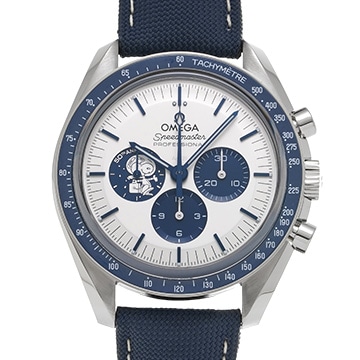 オメガ スピードマスター ムーンウォッチ コーアクシャル マスタークロノメーター シルバー スヌーピーアワード 310.32.42.50.02.001 シルバー/ブルー メンズ 時計 【中古】【wristwatch】