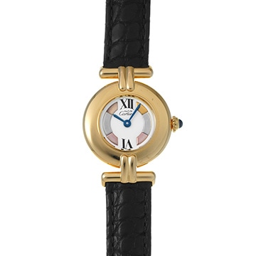 カルティエ マスト コリゼ  ヴェルメイユ SM W1006654 ホワイト レディース 時計 【中古】【wristwatch】
