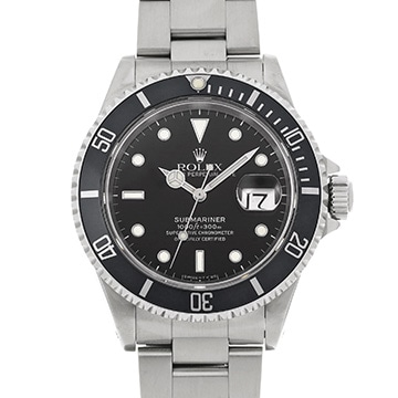 ロレックス サブマリーナ デイト 16610 ブラック メンズ 時計 【中古】【wristwatch】