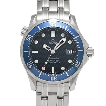 オメガ シーマスター プロフェッショナル 300 ミッドサイズ 2561.80 ブルー ユニセックス 時計 【中古】【wristwatch】