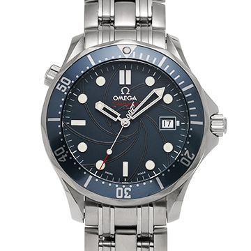 オメガ シーマスター 300 コーアクシャル 007 ジェームズボンド 2226.80 ブルー メンズ 時計 【中古】【wristwatch】