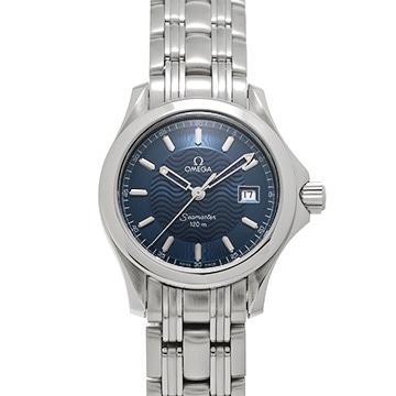 オメガ シーマスター 120 2571.80 ブルー レディース 時計 【中古】【wristwatch】