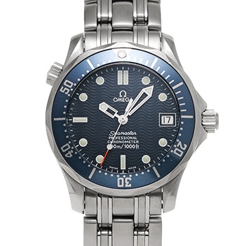 オメガ シーマスター 300 デイト 2551.80 ブルー メンズ 時計 【中古】【wristwatch】