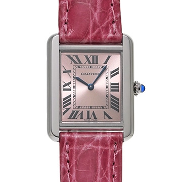 カルティエ タンク ソロ SM W5200000 ピンク レディース 時計 【中古】【wristwatch】